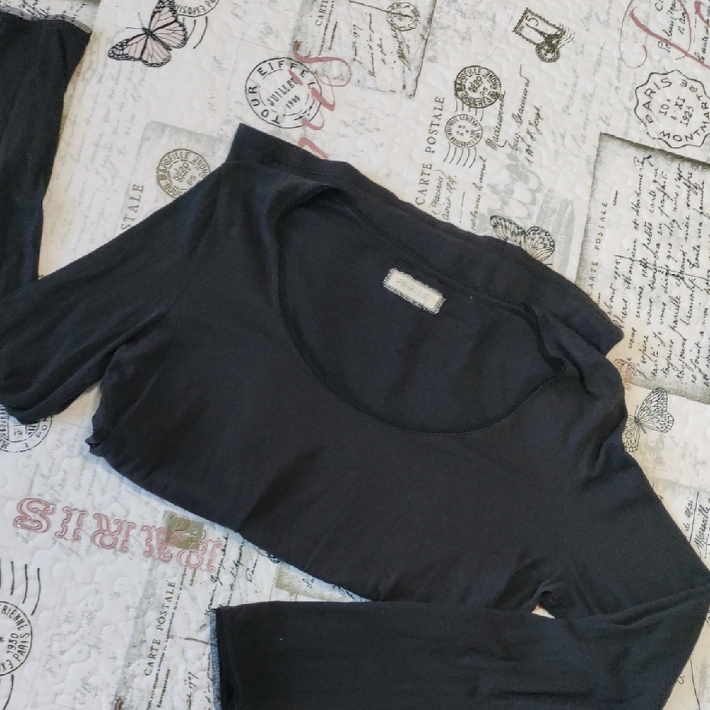 Martin + Osa Charcoal Long Sleeve Top